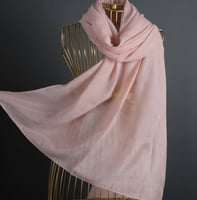 طرحة بوردن قطن كتان شال