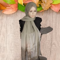 شال شيفون تركي منقوش