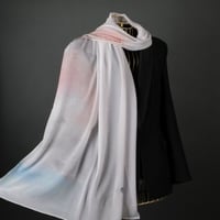 طرحة نيل شال شيفون منقوش