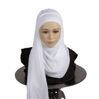 حجاب جاهز شيفون مع قطن