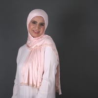 طرحة قطن كويتي بدانتيل رفيع