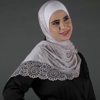 طرحة جوري ليكرا بدانتيل