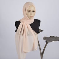 طرحة شهري شال شيفون سادة