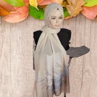 شال شيفون تركي منقوش