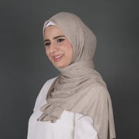 طرحة كويتي قطن مضلع بستراس مربع