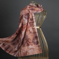 طرحة موناليزا ديجيتال شيفون شال وردة