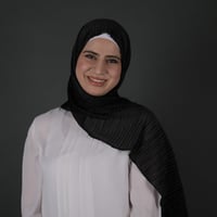 طرحة جوري شيفون بليسيه