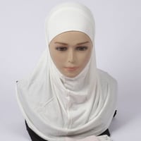 حجاب قطعتين قطن سادة