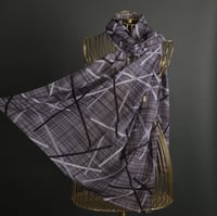 طرحة بوردن شال شيفون موشح