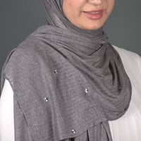 طرحة كويتي قطن مضلع بستراس مربع