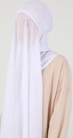 حجاب جاهز شيفون مع بونيه تغطي الرقبة