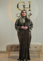 شرشف صلاة غنى حجاب مخمل شتوي سادة