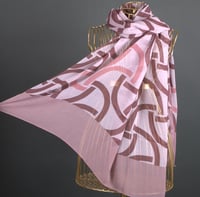 طرحة بوردن ناتورال مخطط شال