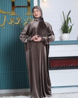 شرشف صلاة غنى حجاب مخمل منقط