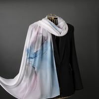 طرحة نيل شال شيفون منقوش