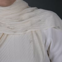 طرحة كويتي قطن مضلع بستراس مربع