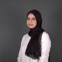 طرحة قطن كويتي بطرف دانتيل