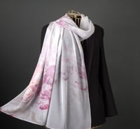 طرحة نيل شال شيفون منقوش