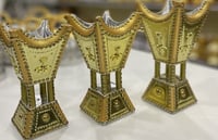 طقم 3 مباخر سيفين ونخلة مذهب