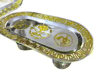 صينية التقديم ( فواكه - حلى - تمر ) ستيل ستال الاص...