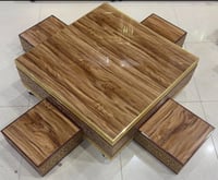 طاولة تقديم مع 4 طوايل خدمة نقش اسلامي