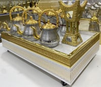 صينية و 3 دلال و 3 أباريق ومبخر ( المنيوم )