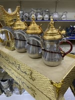 بوكس للأهداء 3 دلال 3 أباريق ومبخر حب رمان المنيوم