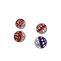 لعبة كور مع جرس عدد 4 كور للقطط والحيوانات الأليفة