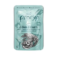 برامي طعام رطب بالتونا والروبيان والمحار في الجيلي...