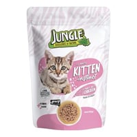 جنغل طعام رطب بالدجاج للقطط الصغيرة 100g