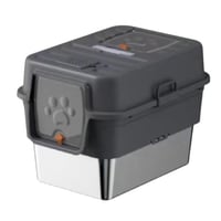 صندوق فضلات قطط مغلق من الستانلس ستيل - كبير