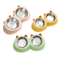 صحن طعام ستيل - مزدوج بالوان مختلفة