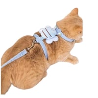 مشد و حزام للحيوانات الأليفة والقطط قابل للتعديل س...