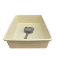 ليتر بوكس قطط مع مجرفة رمل - صغير باللون مختلفة