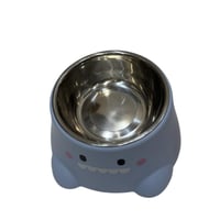 وعاء طعام ستانلس بتصميم كرتوني مبتسم