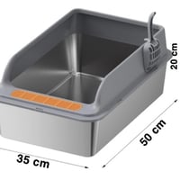 ليتر بوكس قطط استيل - حجم وسط باللون مختلفة