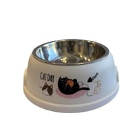 صحن طعام مفرد استيل برسومات