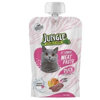 جنغل معجون رطب بالبط والدجاج واليقطين للقطط g90