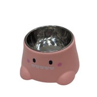 وعاء طعام ستانلس بتصميم كرتوني مبتسم