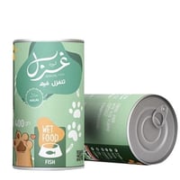 غزل طعام رطب بطعم السمك وجبه كاملة ناعمه للقطط g40...