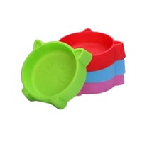 صحن مفرد بلاستيك باللون مختلفة