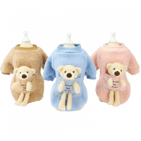 ملابس قطط شتوية بتصميم دبدوب - بمقاسات مختلفة