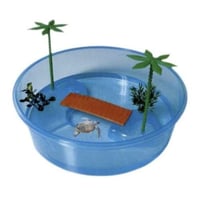 حوض سلاحف ( ايطالي ) دائري لون ازرق