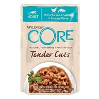 ويلنس كور ظرف طعام رطب قطع الدجاج الطرية مع السلمو...