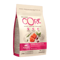 ويلنس كور طعام جاف للقطط المعقمة بالسالمون بـ أحجا...