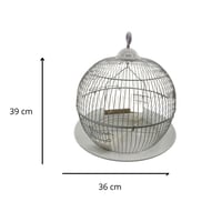 قفص للطيور دائري حجم وسط باللون مختلفة