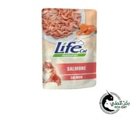 لايف كات ظرف طعام رطب للقطط سلمون 70 جم