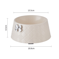 صحن طعام دائري بلاستيك - كبير باللون مختلفة