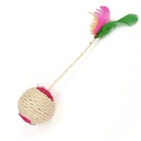 لعبة قطط - كرة خدش مع الريش