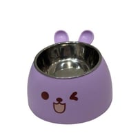 وعاء الأرنب المرح لإطعام الحيوانات الأليفة